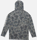 Salty Crew - "Mariner" Hood Tech Tee - Sand-Camo