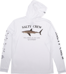 Salty Crew - "Bruce" Hooded Sun Shirt - White